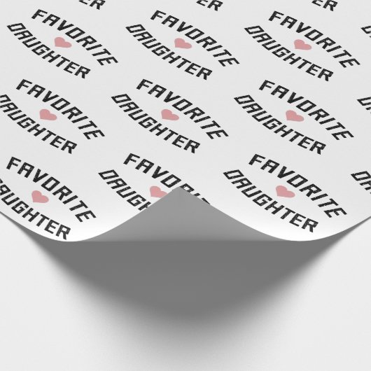 娘お気に入りのの家族の懇親会ギフトおもしろい ラッピングペーパー (角)