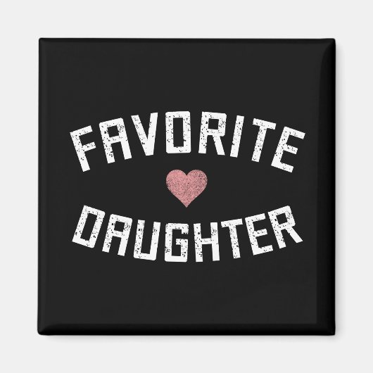 娘お気に入りの家懇親会娘おもしろい マグネット (正面)