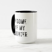 娘からお父さんへの名入れコーヒーマグ マグカップ (正面左)