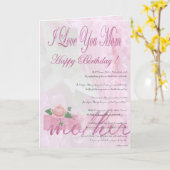 娘からのハッピーバースデーの母 カード (黄色い花)