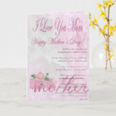 娘からの幸せな母の日 カード (黄色い花)