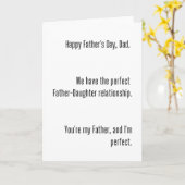 娘からの父の日のカード カード (黄色い花)