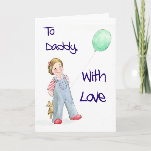 娘からの父の日カード カード (正面)