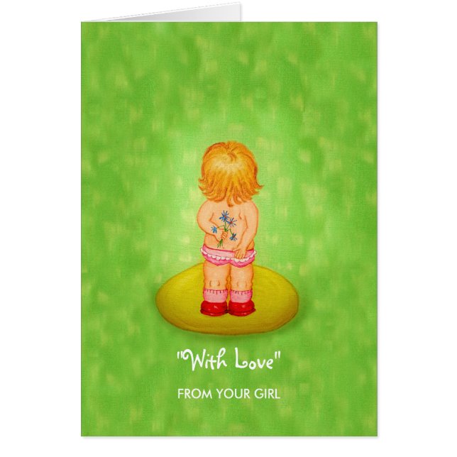 娘からの親への愛のフラワー・ガール (正面)