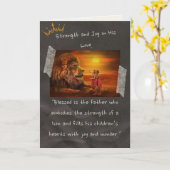 「娘からパパへ、5"×7" 父の日カード」 カード (黄色い花)