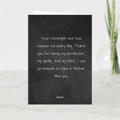 「娘からパパへ」 5" x 7" 父の日カード カード (裏面)