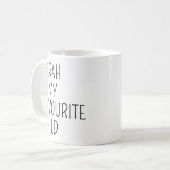 娘から母への面白い母の日ギフト、面白いマグカップ コーヒーマグカップ (正面左)