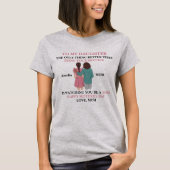 娘から母へ 母の日と祖母 Tシャツ (正面)