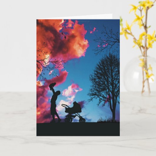 娘から父へ カード (黄色い花)