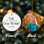 娘から贈られた花嫁の父，父 セラミックオーナメント