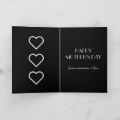 娘かわいらしがいるおもしろい♥母の日 カード (内部)