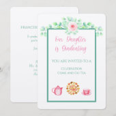 娘がリネンを卒業 招待状 (正面/裏面)