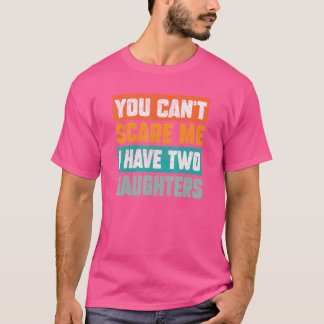 娘が二人いるから怖くないパパへ 父の日ギフト Tシャツ
