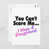 娘が四人いる私を怖がらせることはできない ポストカード (正面/裏面)