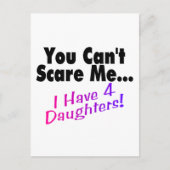 娘が四人いる私を怖がらせることはできない ポストカード (正面)