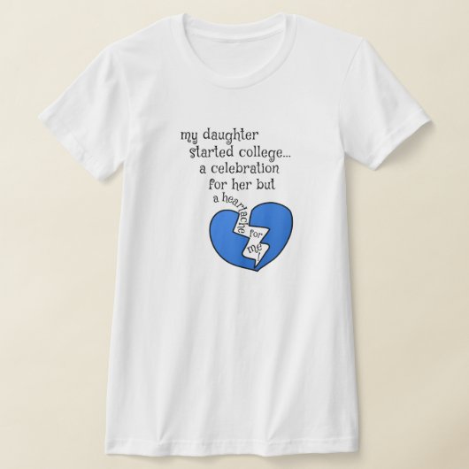 娘が大学を始めた…お祝い Tシャツ (レイダウン)