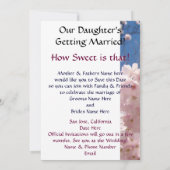 娘が嫁に行く！日付カードの保存 招待状 (裏面)