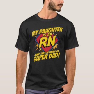 娘が弁護士になってスーパーお父さん Tシャツ