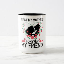 娘が母にキス – First My Mother ツートーンマグカップ