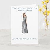 娘さんの卒業おめでとうございます カード (黄色い花)
