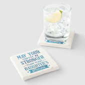 娘さんの態度より強いブルーコーヒー ストーンコースター (横)