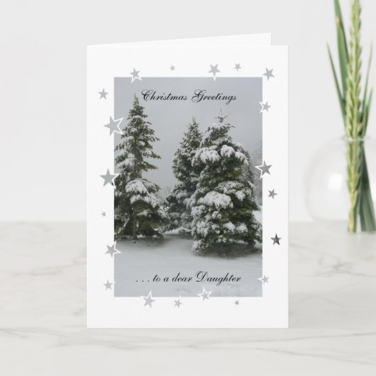 娘さんへの聖降誕祭親愛挨拶 シーズンカード (正面)