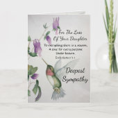 娘さんシーズン悔やみや弔慰 カード (正面)