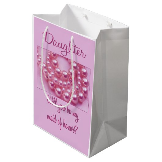 娘さん私のメイド・オブ・オーナー（花嫁付き添い人）? ミディアムペーパーバッグ (裏面アングル)