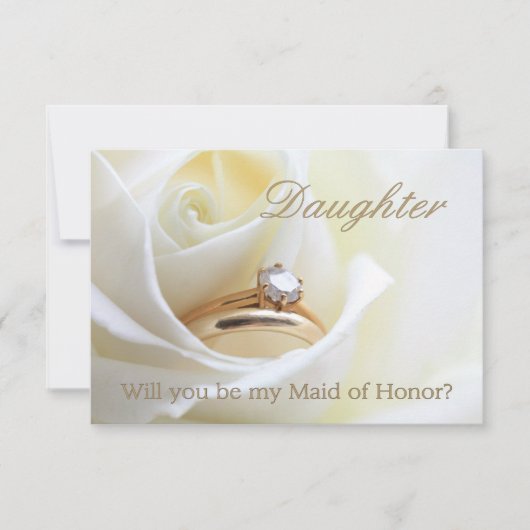 娘さん私のメイド・オブ・オーナー(花嫁付き添い人)? 招待状 (正面)