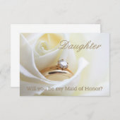 娘さん私のメイド・オブ・オーナー(花嫁付き添い人)? 招待状 (正面/裏面)