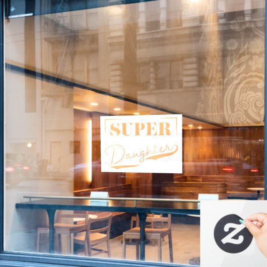 娘すごい ウィンドウサイン (カフェ窓)