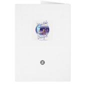 娘そして新しい義理の息子の婚礼の日カードとの (裏面)