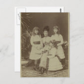 娘たちとアレキサンドラ女王#010UK ポストカード (正面/裏面)