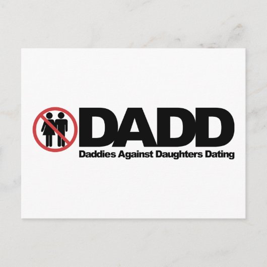 娘たちに対するDADDのデートすること ポストカード (正面)