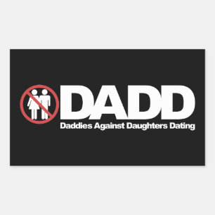 娘たちに対するDADDのデートすること 長方形シール
