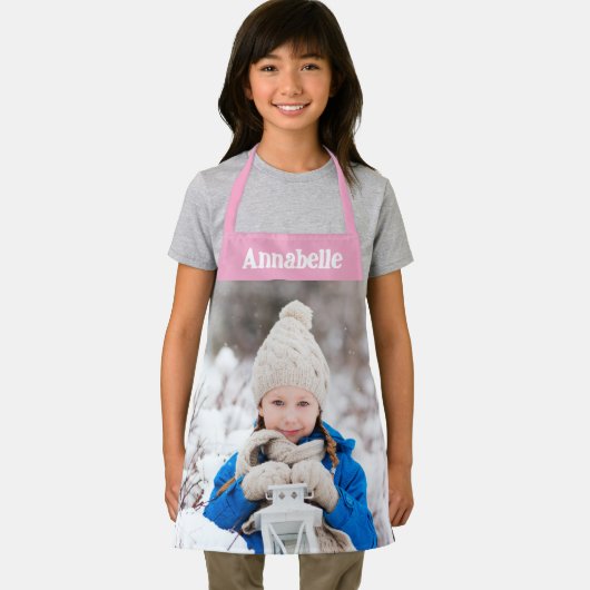 娘たちフォトガールズピンク エプロン (インサイチュ)