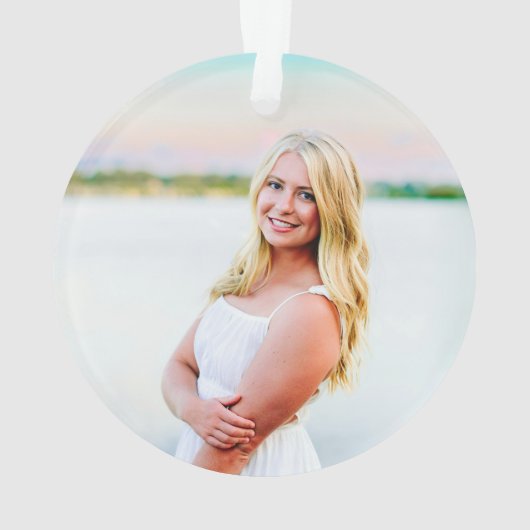 娘として私を持っているレトロな星写真 オーナメント (裏面)