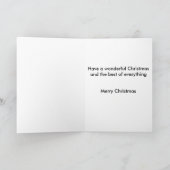 娘とパートナーのためのクリスマスカード シーズンカード (内部)