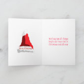 娘とパートナーのためのクリスマスカード シーズンカード (内部)