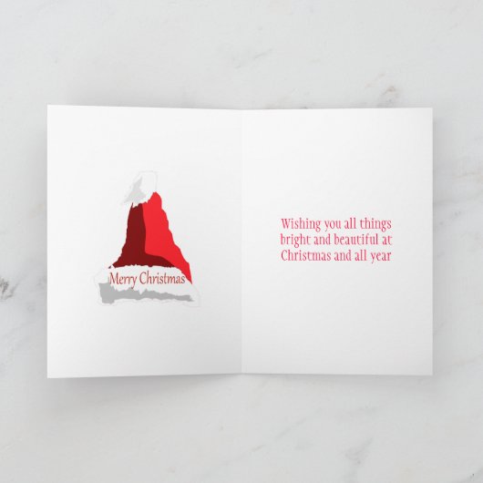 娘とパートナーのためのクリスマスカード シーズンカード (内部)