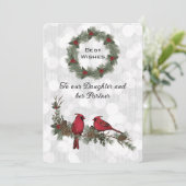 娘とパートナー赤（鳥）ショウジョウコウカンチョウクリスマス (スタンド正面)