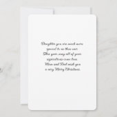 娘とパートナー赤（鳥）ショウジョウコウカンチョウクリスマス (裏面)