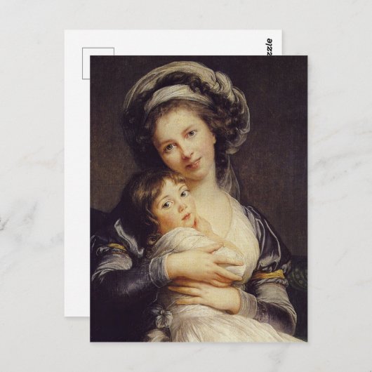 娘と一緒に撮った自画像 ポストカード (正面/裏面)