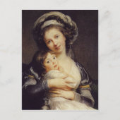 娘と一緒に撮った自画像 ポストカード (正面)