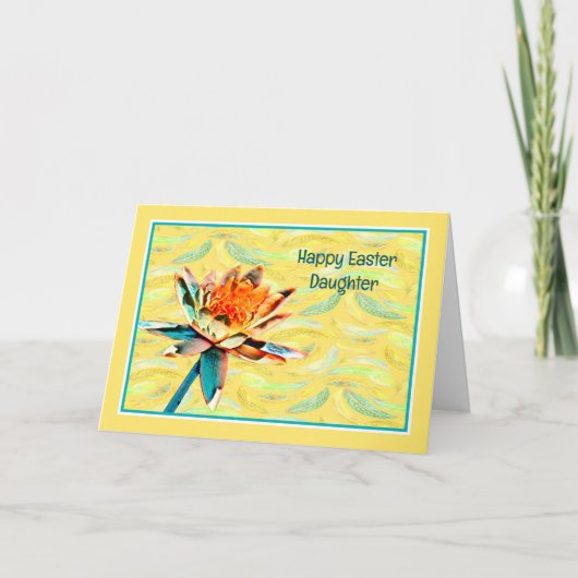 娘と家族のためのイースターカード カード (正面)