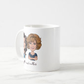 娘と母マグカップ コーヒーマグカップ (正面左)