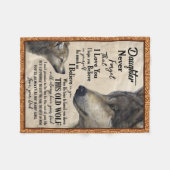 娘と父の毛布 フリースブランケット (正面(横))