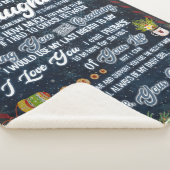 娘にパーソナライズされたパパから手紙を シェルパブランケット (3/4)