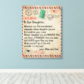 娘にラブレターを キャンバスプリント (インサイチュ (ウッドフロア))