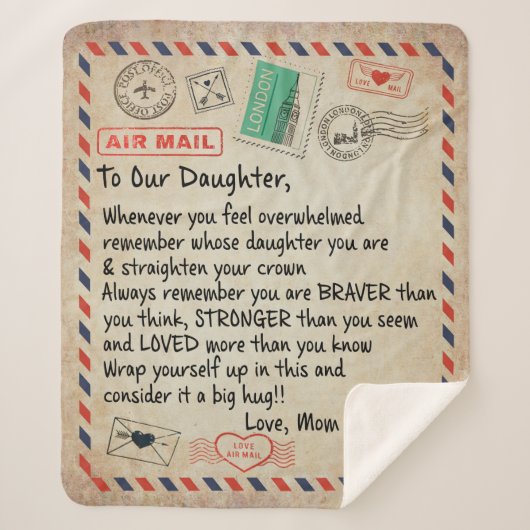 娘にラブレターを シェルパブランケット (正面)